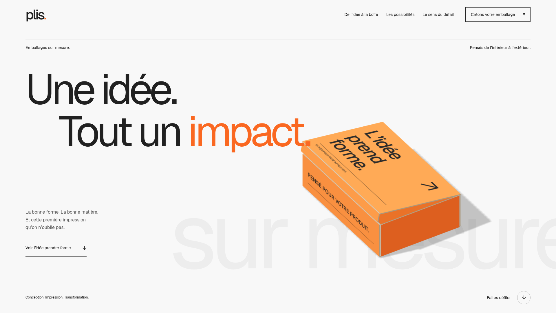Aperçu du projet PLIS